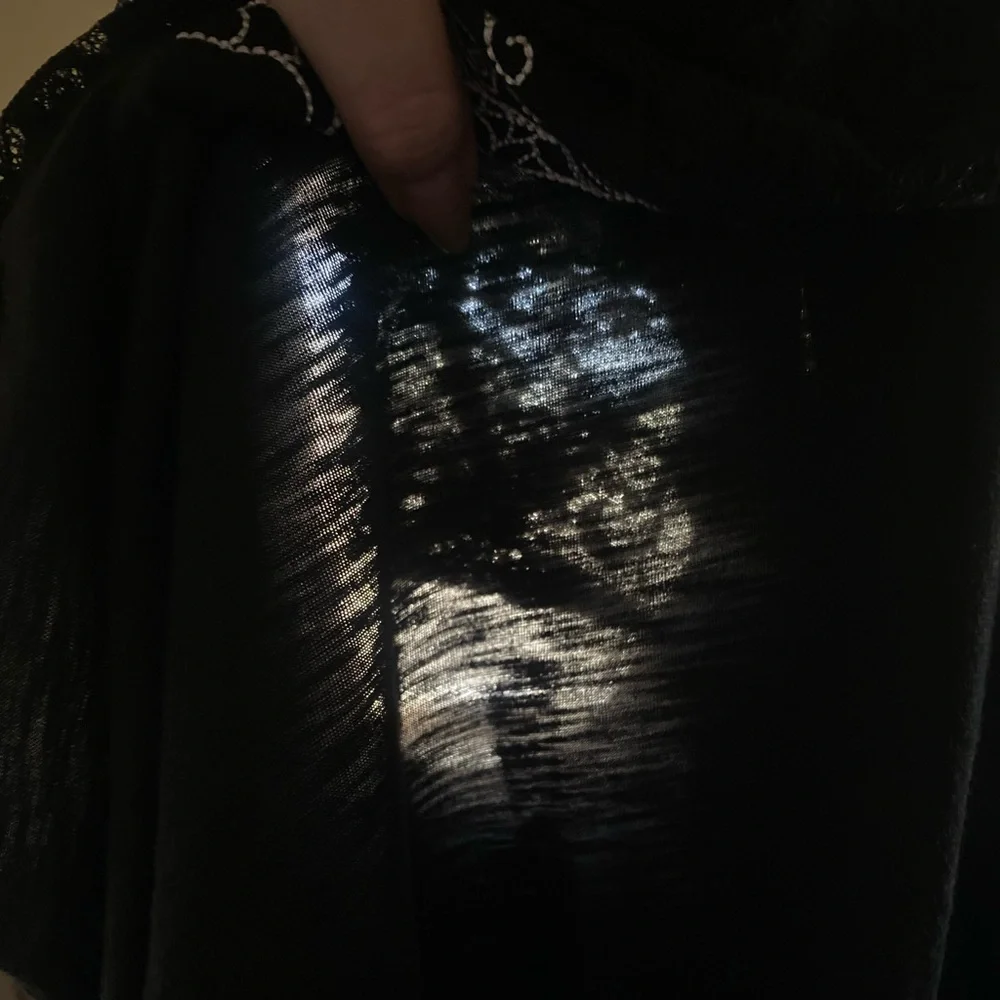 NWOT Disney’s Nightmare Before Christmas black lace hi-lo top - Picture 8 of 11